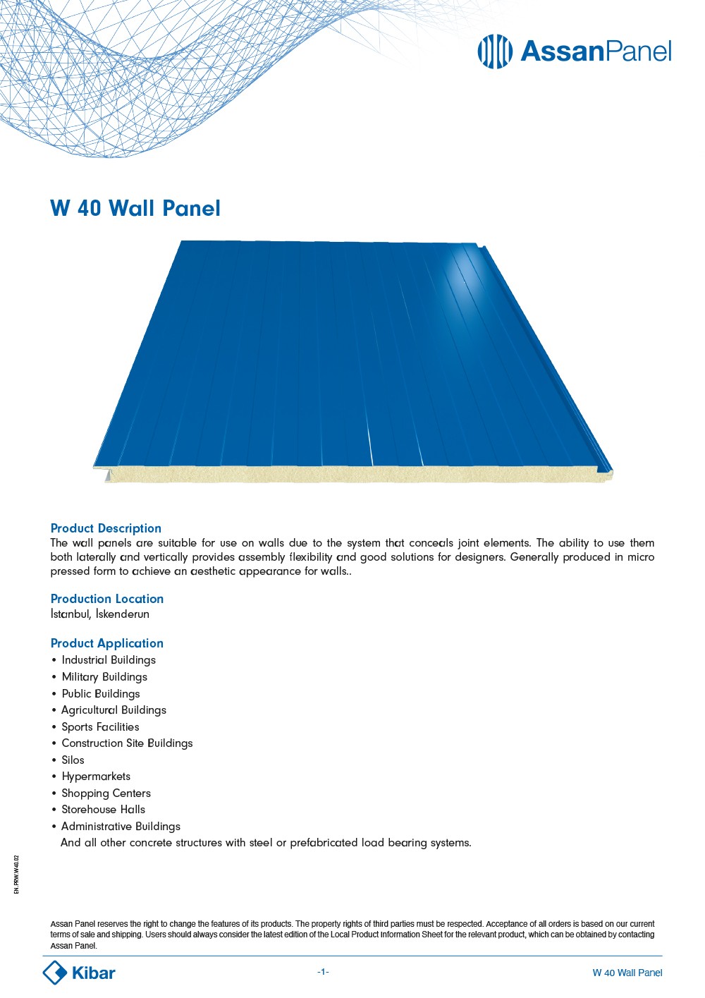 W 40 Wall Panel
