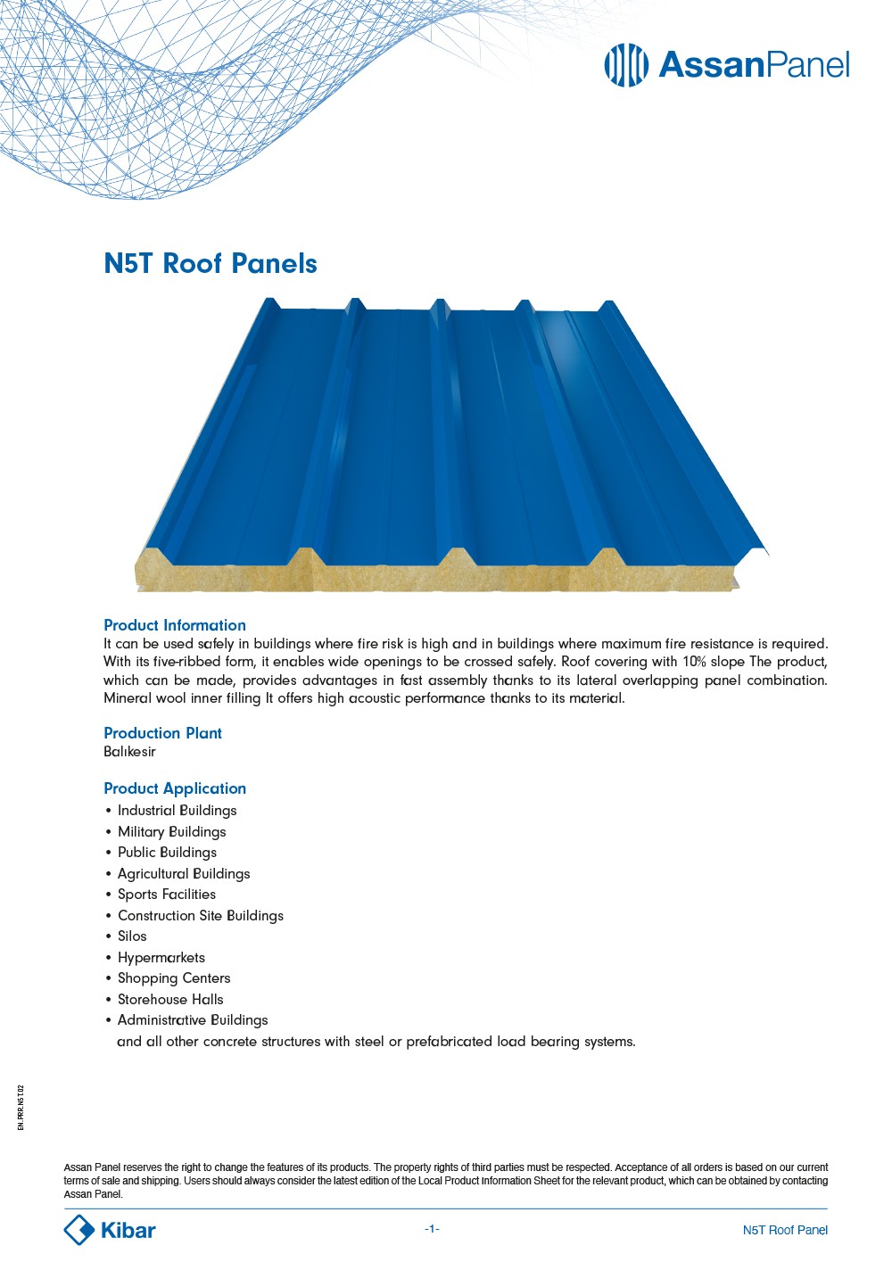 N5T Roof Panel